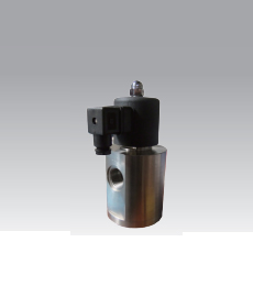 High pressure gas solenoid valve
