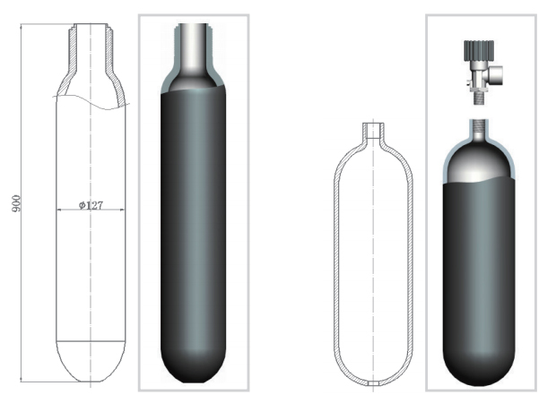 高压油水分离器，高压气瓶